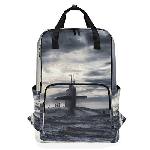 MONTOJ Reiserucksack U-Boot auf dunklem Meer Schulrucksack von MONTOJ