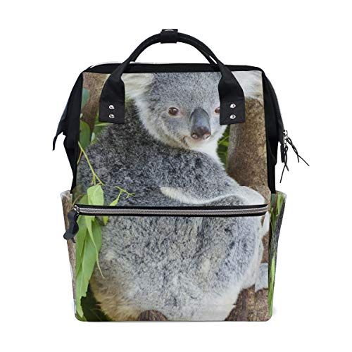 MONTOJ Rucksack Koala Bär auf Baum Segeltuch Reise Campus Rucksack von MONTOJ