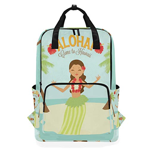 MONTOJ Rucksack Polynesischer Hula Dancer Schulrucksack von MONTOJ