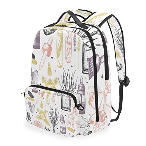 MONTOJ Rucksack mit Cartoon-Flaschen und Pflanzen, Campus-Rucksack mit abnehmbarer Kreuztasche von MONTOJ