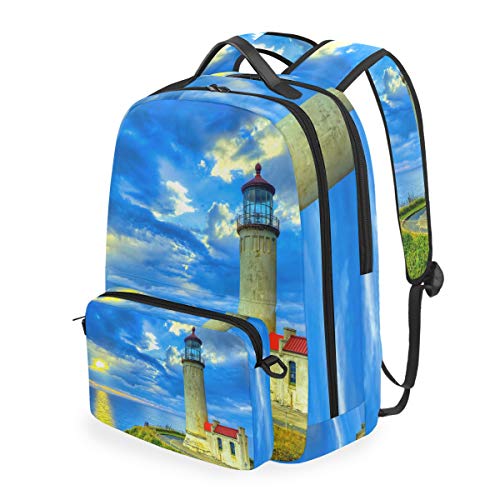 MONTOJ Seashore Lighthouse Campus Rucksack mit abnehmbarer Kreuztasche von MONTOJ
