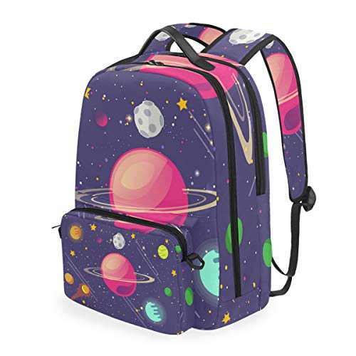 MONTOJ Space Planets Campus Rucksack mit abnehmbarer Kreuztasche von MONTOJ