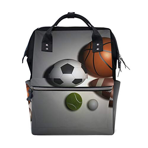 MONTOJ Sportbälle Leinwand Reise Tasche Campus Rucksack MONTOJ Sportbälle Leinwand Reise Tasche Campus Rucksack von MONTOJ