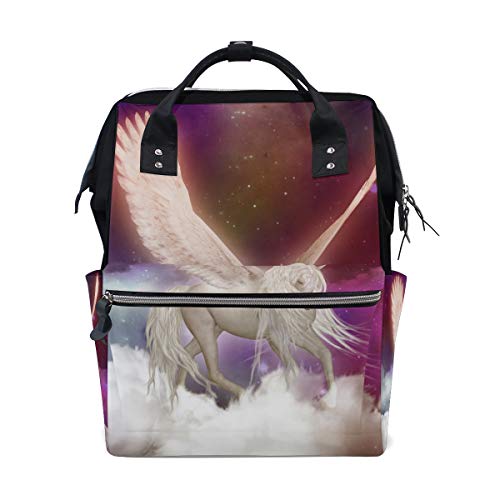 Montoj Angel-Reisetasche mit Langen Haaren, Segeltuch, Campus-Rucksack von MONTOJ