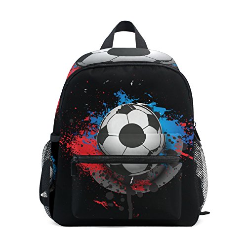Montoj Fußball Bunte Weben Büchertasche Reisetasche Packable Unisex Schulrucksack Daypack für Kinder von MONTOJ