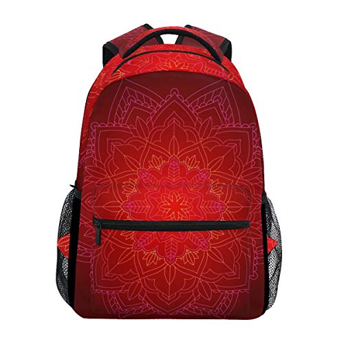 Montoj Psychedelic Mandala Reisetasche Campus Rucksack Unisex Schul-Tagesrucksack Mehrfarbig 4 OneSize von MONTOJ