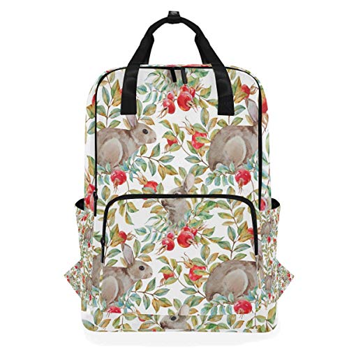 Montoj Reiserucksack Herbstwasserfarbe Kaninchen Muster Schulrucksack Montoj Reiserucksack Herbstwasserfarbe Kaninchen Muster Schulrucksack von MONTOJ