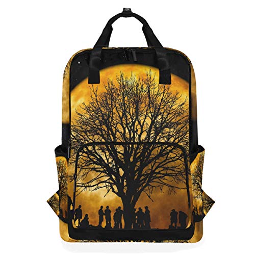 Montoj Reiserucksack unter dem Mondlicht Baum Party Schulrucksack von MONTOJ