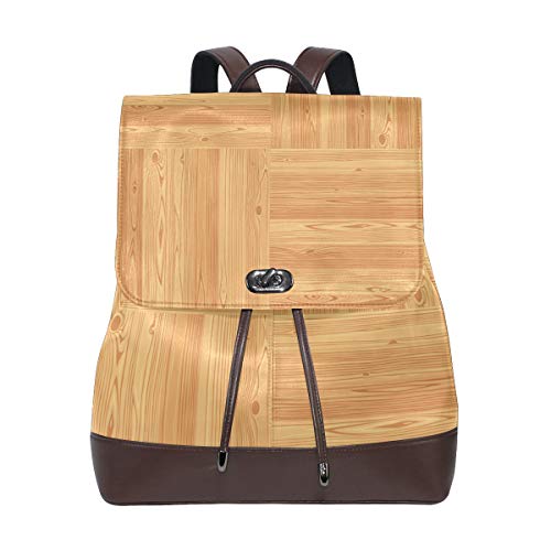 Montoj Reisetasche aus Leder, gestreift, mit Holzboden von MONTOJ