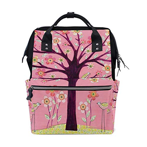 Montoj Rucksack aus Leinen, bunt, Baum von MONTOJ