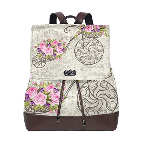 Montoj Rucksack mit romantischen Blumen, Rosa von MONTOJ