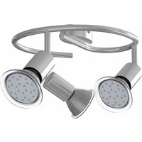 Monzana LED Deckenstrahler Spotleuchte 1 2 3 4 flammig schwenkbar GU10 inkl Leuchtmittel Deckenlampe Deckenleuchte 3 Flammig geschwungen von monzana