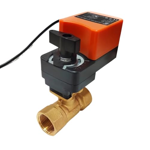1/2'' Modulationsventil mit 6Nm Stellantrieb 4-20mA/0-10V Messing 1/2'' Elektrisches Proportion-Motorventil zur Durchflussregulierung(4-20mA) von MOOEDJKL