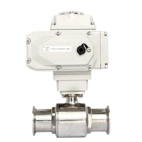 51 mm 2-Wege-Plattform-Motorkugelhahn Edelstahl Q911F-16P Sanitär-Tri-Clamp-Ferrule-Typ Elektrischer Kugelhahn(220VAC) von MOOEDJKL