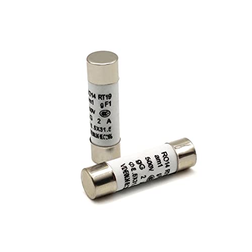 MOOEDJKL 20Pcs R014 8,5x31MM Schnell Schmelzende Keramik Rohr 1A 2A 6A 8A 10A 16A 20A 500V Mikrowelle Sicherung Solar Sicherung Mini Automatische Sicherung(8.5x31.5,5A) von MOOEDJKL
