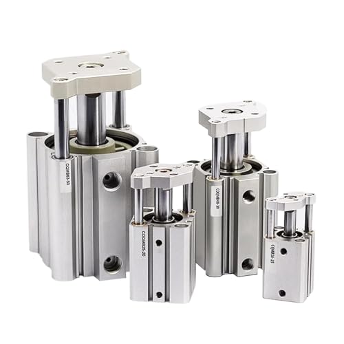 MOOEDJKL CQMB100 Kompakte Führungsstange Dreiachsiger Dreiachsiger Pneumatischer Zylinder Bohrung 100mm Hub 5 bis 100mm(Stroke 15mm) von MOOEDJKL