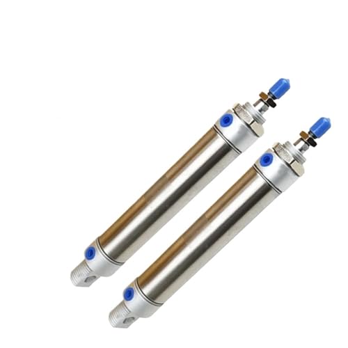 MOOEDJKL MA25 Pneumatischer Luftzylinder 25MM Bohrung 25-500mm Hub Kleiner Edelstahlkolben Doppeltwirkender Minizylinder(MA25x500-CA-S) von MOOEDJKL