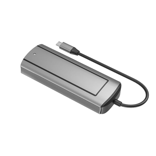 6 in 1 USB C auf HDMI Adapter, USB 3.0 Hub mit Festplattenspeicher, 4K 60Hz HDMI Unterstützung PD 2.0 Ladeanschluss von MOOKEENONE