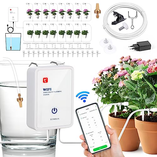 MOOKLIN ROAM WIFI Automatisches Bewässerungssystem, Tropfbewässerungsset Gesteuert über APP, Gartenbewässerungssystem Auto/Manuell/Smart Mode für Topfpflanzen Balkon Flower Kübelpflanzen MOOKLIN ROAM WIFI Automatisches Bewässerungssystem, Tropfbewässerungsset Gesteuert über APP, Gartenbewässerungssystem Auto/Manuell/Smart Mode für Topfpflanzen Balkon Flower Kübelpflanzen von MOOKLIN ROAM