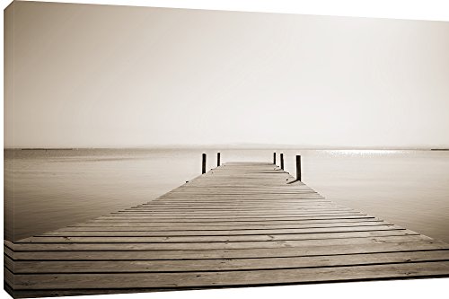 MOOL "Fußgängerbrücke Leinwand Wand Kunstdruck, braun, groß, 32 x 22 MOOL "Fußgängerbrücke Leinwand Wand Kunstdruck, braun, groß, 32 x 22 von MOOL