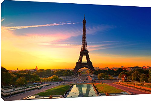 MOOL "Sunrise in Paris Leinwand Wand Kunstdruck, Mehrfarbig, groß, 32 x 22 MOOL "Sunrise in Paris Leinwand Wand Kunstdruck, Mehrfarbig, groß, 32 x 22 von MOOL
