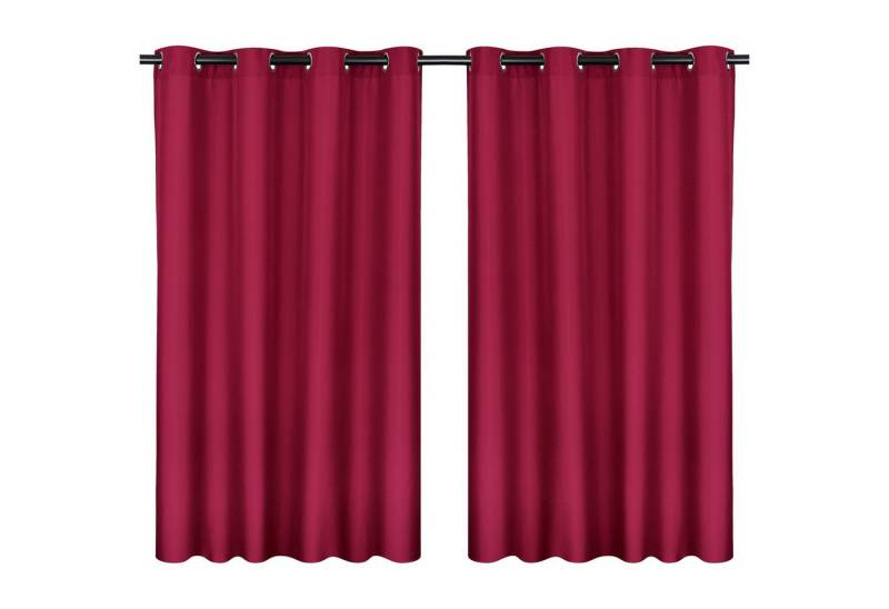 MOON Heimtextilien Vorhang Moon 2er Pack Vorhang Ocean 70% Blickdicht Ösenvorhang 140x245cm von MOON Heimtextilien