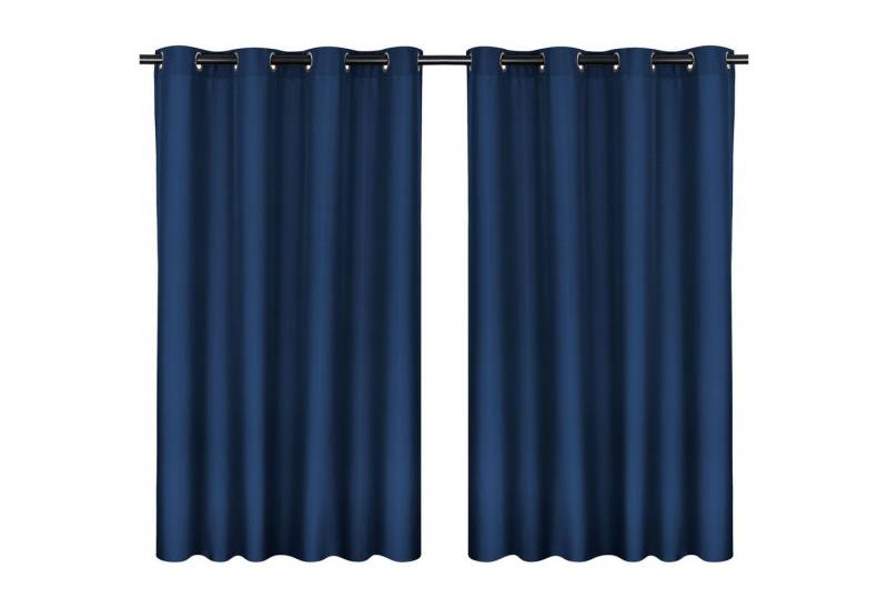 MOON Heimtextilien Vorhang Moon 2er Pack Vorhang Ocean 70% Blickdicht Ösenvorhang 140x245cm von MOON Heimtextilien