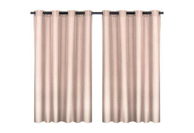 MOON Heimtextilien Vorhang Moon 2er Pack Vorhang Ocean 70% Blickdicht Ösenvorhang 140x245cm von MOON Heimtextilien