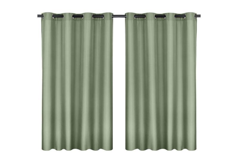 MOON Heimtextilien Vorhang Moon 2er Pack Vorhang Ocean 70% Blickdicht Ösenvorhang 140x245cm von MOON Heimtextilien