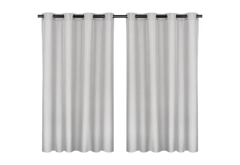 MOON Heimtextilien Vorhang Moon 2er Pack Vorhang Ocean 70% Blickdicht Ösenvorhang 140x245cm von MOON Heimtextilien