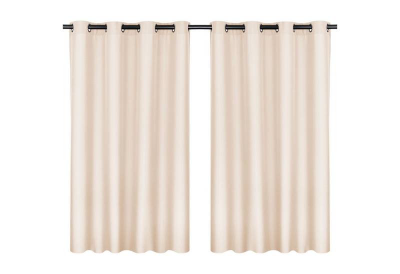 MOON Heimtextilien Vorhang Moon 2er Pack Vorhang Ocean 70% Blickdicht Ösenvorhang 140x245cm von MOON Heimtextilien