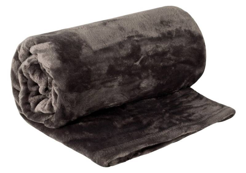 Wohndecke Cashmere Touch Kuscheldecke uni 150x200 cm, MOON Heimtextilien, Flanell von MOON Heimtextilien