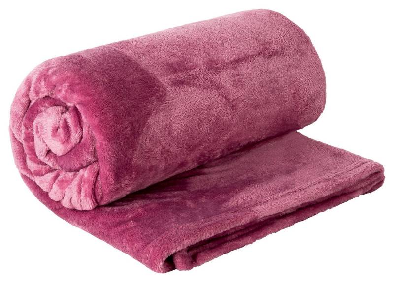 Wohndecke Cashmere Touch Kuscheldecke uni 150x200 cm, MOON Heimtextilien, Flanell von MOON Heimtextilien