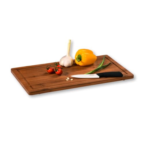 MOON HOME Schneide- und Abdeckplatte - Partial Eclipse Dark, aus nachhaltigem FSC Bambus/Holz, antibakteriell, große 2-in-1 Herdabdeckplatte, rutschfeste Füße, mit Saftrille, 50 x 28 x 4 cm MOON HOME Schneide- und Abdeckplatte - Partial Eclipse Dark, aus nachhaltigem FSC Bambus/Holz, antibakteriell, große 2-in-1 Herdabdeckplatte, rutschfeste Füße, mit Saftrille, 50 x 28 x 4 cm von MOON KITCHEN HOME