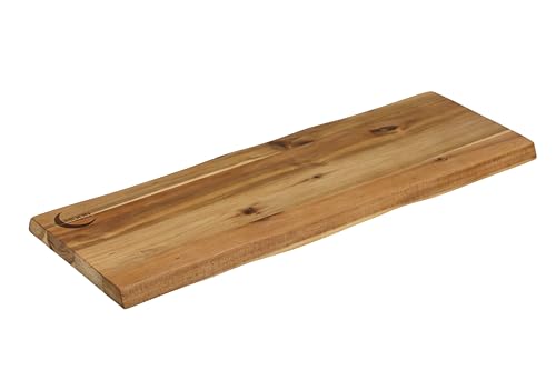 MOON HOME Schneidebrett - Long Mars, hochwertiges Servierbrett aus Akazie/Holz, rustikales Holzbrett ideal zum stilvollen Servieren, natürlich antibakteriell & hygienisch, 53 x 13 x 2 cm von MOON KITCHEN HOME