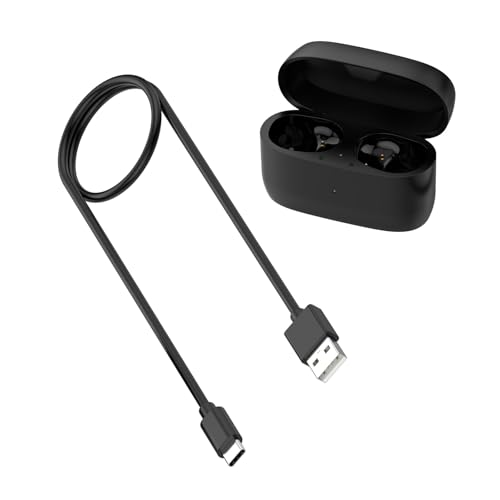 1 Set tragbare Ladehülle mit integriertem 590-mAh-Akku mit USB-C-Ladekabel für Ohrhörer von MOONDAME