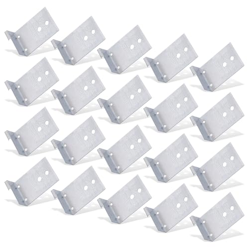 20 Stück Holztürscharnier-Reparaturplatte, Legierung, Scharnier-Reparaturklammern, Türscharnier-Reparaturplatte, Möbel-Montageplatte, langlebig von MOONDAME