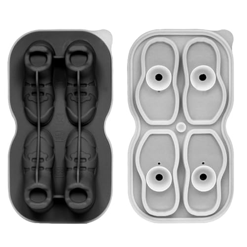 3D-Eiswürfelform in Schuhform, lebensmittelechtes Silikon, für Whisky-Trinker, Barkeeper von MOONDAME