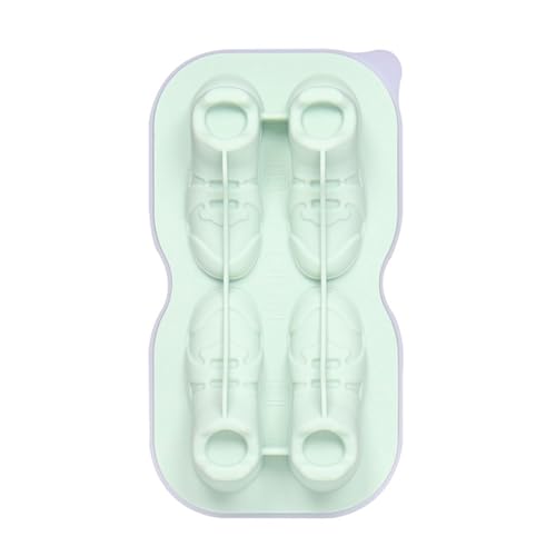 Einzigartige große Eiswürfelform in Schuhform, 4 Fächer, Silikon, Eisformen für kalte Getränke, Eiswürfelbereiter für Cocktails von MOONDAME