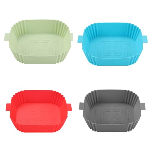 Form für Korb, wiederverwendbar, Backblech, antihaftbeschichtet, Pizza-Pfannen, Küchenzubehör, 4 Stück Form für Korb, wiederverwendbar, Backblech, antihaftbeschichtet, Pizza-Pfannen, Küchenzubehör, 4 Stück von MOONDAME