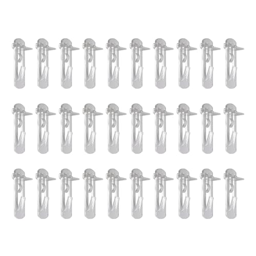 Klare Verriegelungsstift-Clips, praktische Clips, einfache Installation für Möbel, Küche, 30 Stück von MOONDAME
