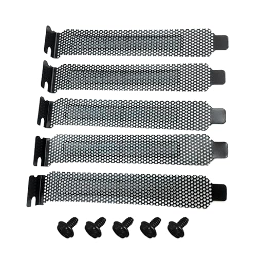MOONDAME 5PCS PCI Slot Abdeckung Filter Blanking Board Lüfter Staub Belüftung PC Computer Fall Grafikkarte Mit Schrauben von MOONDAME