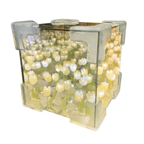 MOONDAME Do It Yourself Blumen-Nachtlicht-Set aus Acryl, verwandeln Sie die Beleuchtung und zeigen Sie Ihren Geschmack, personalisieren Sie Ihren Raum, Schlafzimmer von MOONDAME