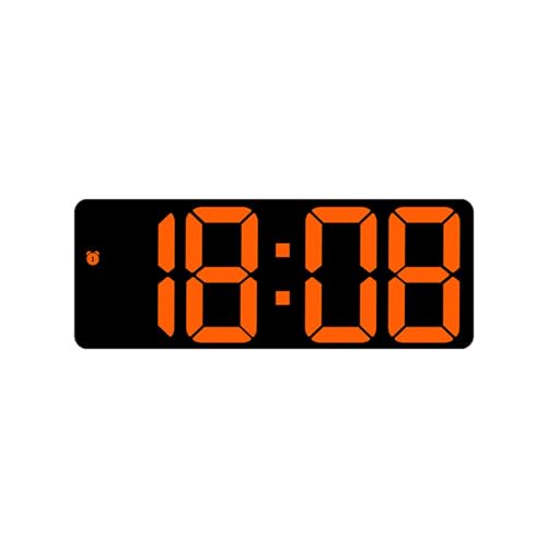 MOONDAME Kleiner LED-Digitalwecker mit Temperatureinstellung, Helligkeit, Datumsanzeige, Uhr, Helligkeitsanpassung von MOONDAME