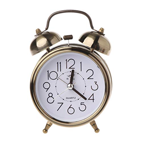 MOONDAME Mechanischer Wecker im Retro-Stil, Nachtlicht, Nachttisch von MOONDAME