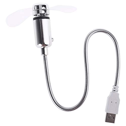MOONDAME USB-betriebener tragbarer USB-Ventilator mit Schwanenhals, für Laptop, Büro, Zuhause, Reisen (1 Stück) von MOONDAME