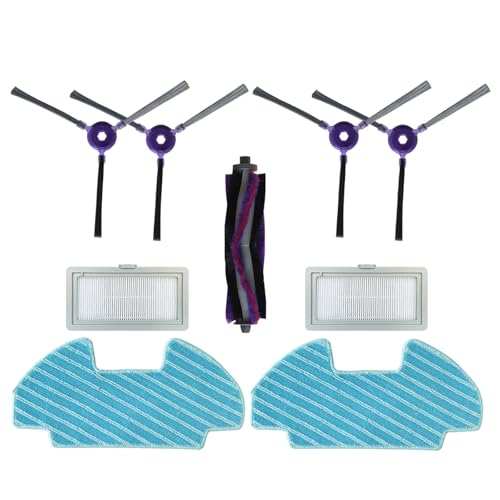 MOONDAME Wischpads Rollen Bürste Kehrroboter Seitenbürste Roboter Vakuum Zubehör ABS Textur für I5Young Kehrmaschine von MOONDAME