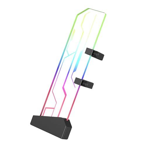 VGA Halter Vertikale Grafikkartenhalterung aus gehärtetem Glas GPU Halter mit 5V 3pin ARGB Einfach zu montieren VGA Halter Vertikale Grafikkartenhalterung aus gehärtetem Glas GPU Halter mit 5V 3pin ARGB Einfach zu montieren von MOONDAME