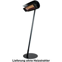 Heatscope Free Ständer für Heizstrahler Vision 2200 Watt schwarz/weiß/Holzoptik schwarz/Verbindungsholm schwarz von MOONICH HEATSCOPE