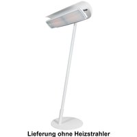 Heatscope Free Ständer für Heizstrahler Vision 2200 Watt schwarz/weiß/Holzoptik weiß/Verbindungsholm weiß von MOONICH HEATSCOPE